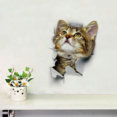 3D Lovely Cat Wall Stickers For Kids Room